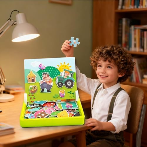 Puzzles magnétiques pour tout-petits en édition compacte avec finitions soignées - 2