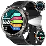 Reloj Inteligente Hombre, W50Pro Smartwatch Hombre...: 【Calidad Estándar Militar y Batería de Larga Duración】El reloj inteligente hombre está fabricado con una carcasa de aleación de aluminio especial, Reloj inteligente ha superado 12 pruebas de estándares militares, lo que lo hace resistente, duradero, ...