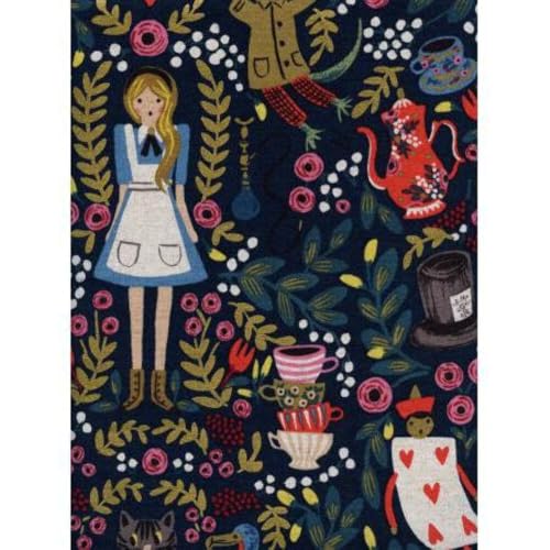 Wonderland Quilting Fabric - Whimsical Design - Alice...