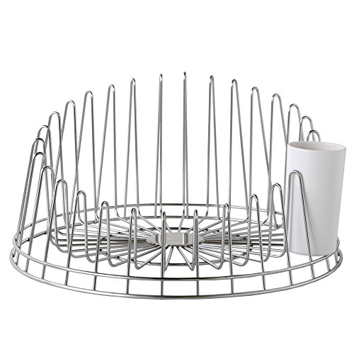 A di Alessi APD04 Égouttoir à Vaisselle Acier Inoxydable Argent 36,50 x 36,50 x 19,00 cm