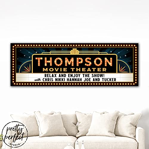 Pretty-Perfect-Studio-Custom-Home-Movie-Theater-Sign-Personalized-Family-Room-Decoration-Customized-Marquee-Sign-Media-Accessories-20x60 - Urban Country Home Decor Pretty-Perfect-Studio-Custom-Home-Movie-Theater-Sign-Personalized-Family-Room-Decoration-Customized-Marquee-Sign-Media-Accessories-20x60