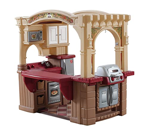 Preisvergleich Produktbild Step2 Grand Walk-In Kitchen & Grill Kinderküche / Kunststoff Küche für Kinder mit 103-teiligem Zubehör Set inkl. Geschirr & Töpfe