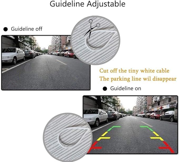 Image of Backup Camera for Select Honda Accord Odyssey Pilot Civic, Rear View Reverse Camera for Acura TL TSX MDX RL License Plate Light Lens Mounting