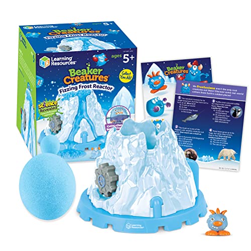 Learning Resources Beaker Creatures Fizzing Frost Reactor - 6 Pieces, Ages 5+ Volcano Science Kit for Kids, STEM Toys, Science Experiments for Kids