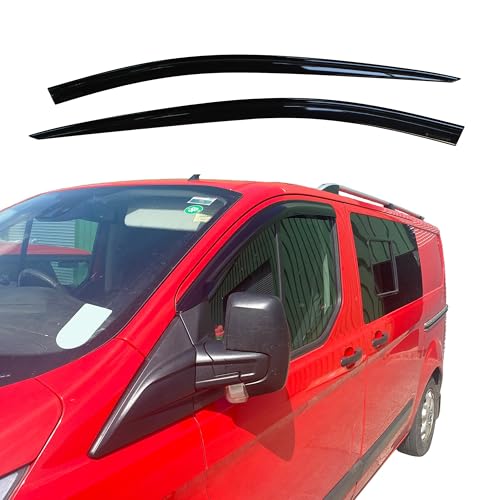 AUTO CLOVER Wind Deflectors Set for Ford Transit Custom 2012-2024 (2 pieces)