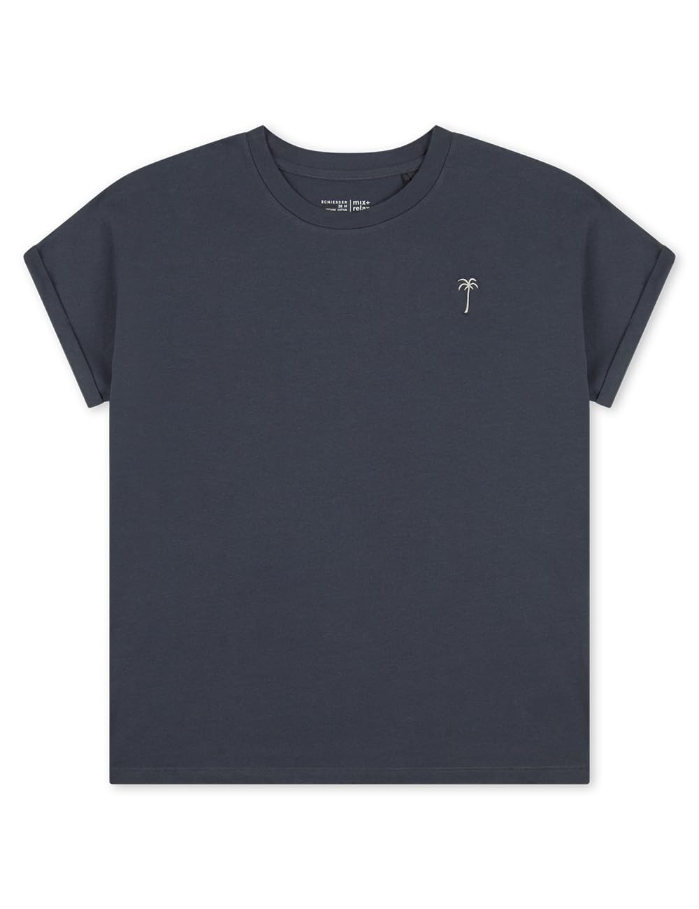 Schiesser Damen Schiesser Damen Schlafshirt Kurzarm Baumwolle - Mix + Relax Pyjamaoberteil