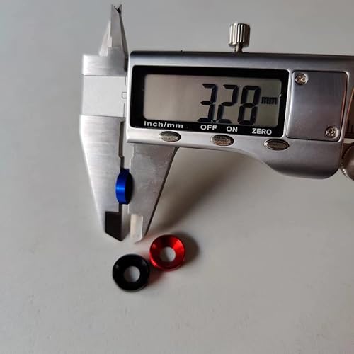 Miniatura 3 de 60 piezas Arandelas avellanadas de acabado M5, aleación de aluminio anodizado, juntas de arandelas de cabeza Cuña de taza para tornillo