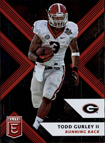 2018 Panini Elite Draft Picks 93 Todd Gurley II Georgia Bulldogs Football Card
