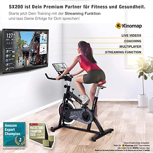 Sportstech Ergometer Heimtrainer mit 22KG Schwungrad & Multiplayer APP | Hometrainer Fahrrad für Zuhause… – Bild 4