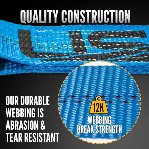 Ratchet Straps 2"x18 Ft 2-Pack – Blue J Hook 3333 Lbs view 4