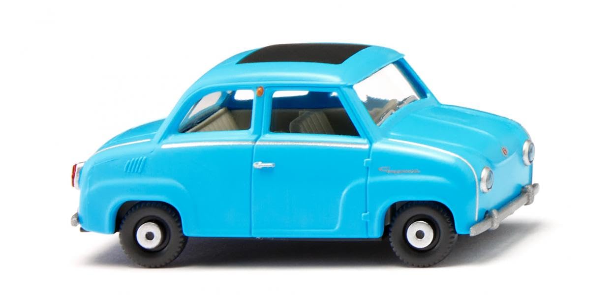 Wiking 0184 98 H0 Goggo Glass Goggomobil, Ice Blue