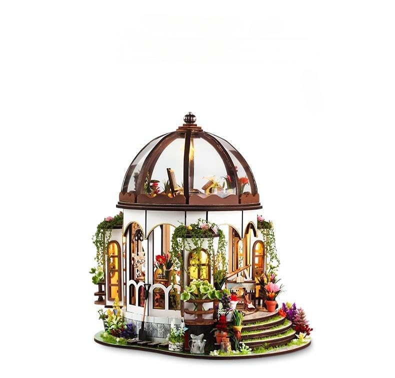XYUYTOEI Book Nook Kit-Wooden Diorama Craft for Adults, Mini Puzzle Library House 1:24 Scale...