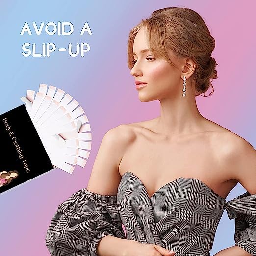 Fashion Tape for Clothes Tape and Body Tape Invisible Double sided Body Tape Fabric and Skin Friendly Strong Adhesive for Clothes (36)