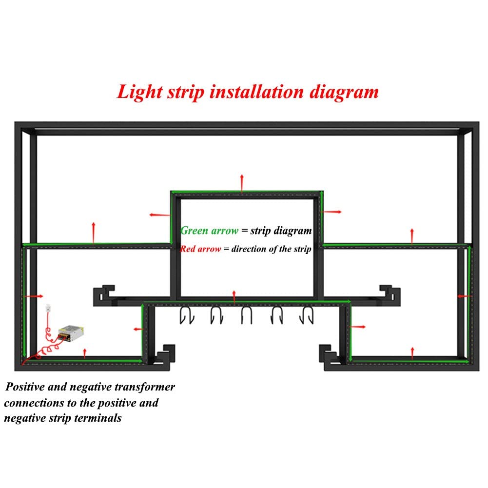 Estante flotante LED para bar, estante de metal para botellas de vino y vidrio, pantalla iluminada para uso doméstico y comercial, solución de almacenamiento elegante y funcional