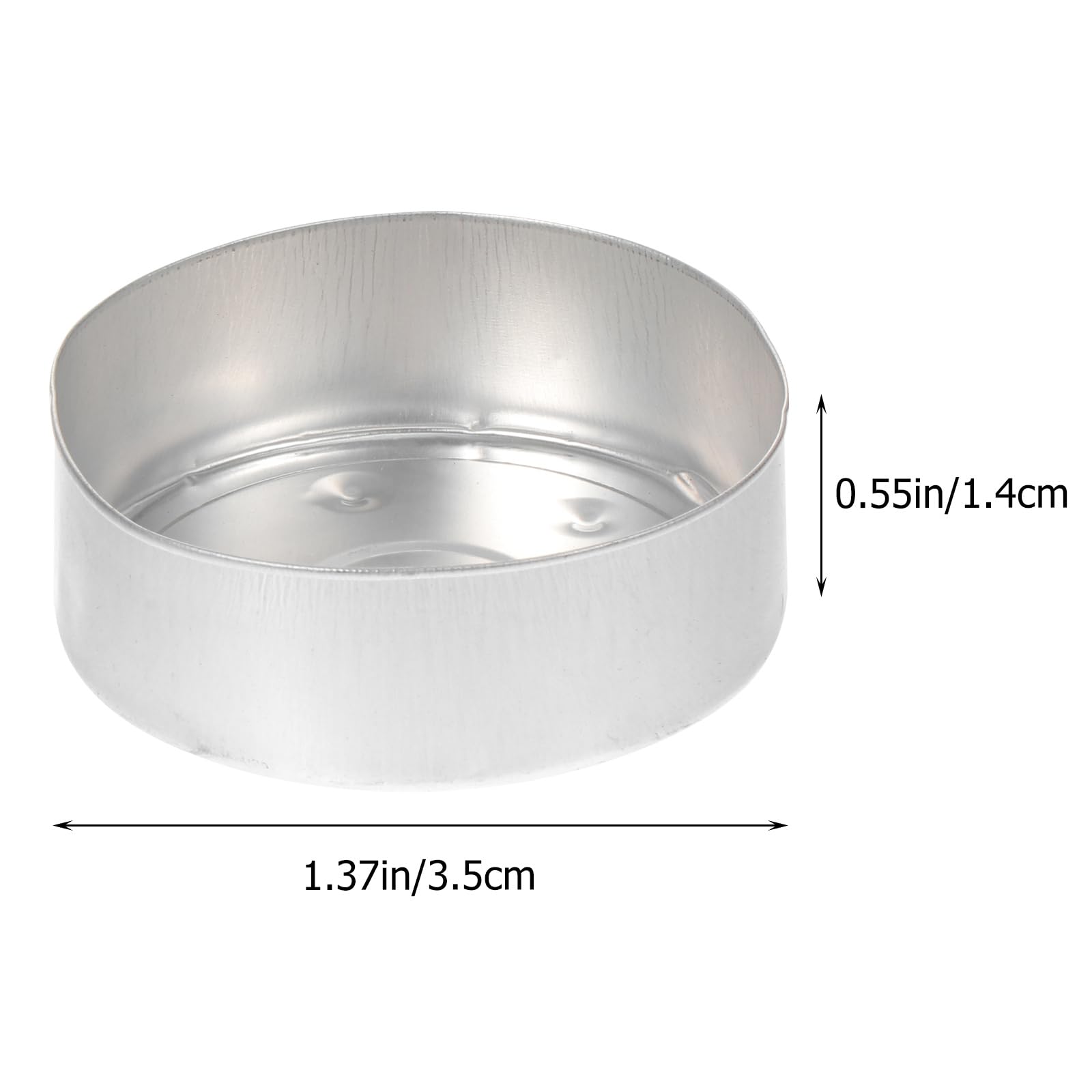 50pcs Candle Aluminum Shell Containers with Lids Tea Cups with Lids Tin Containers with Lids Reusable Tea Light Cups Candle Light Cup Tea Light Container Tea Light Cup Candle Cup