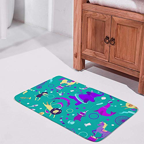 Tapis de bain absorbant l'eau à mémoire de forme lavable CHEHONG - 3