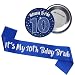 HSUUSDU 10th Birthday Decorations Gift Boy - 2 Pcs It's My 10th Bday Bruh Sash Bruh I'm 10 Pin Badge Blue Silver Party Supplies Gift for Boys 10 Year Old Birthday Party Decor Accessories