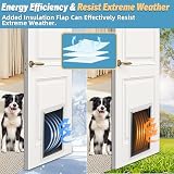 Ersatzklappe für Hundetür mit 3 Klappen, extra groß, mit Schrauben, für Extremwetter-Ersatzklappen, kompatibel mit PetSafe Freedom Doggie Türen, Ersatzklappen PAC11-11040, 33 x 61 cm