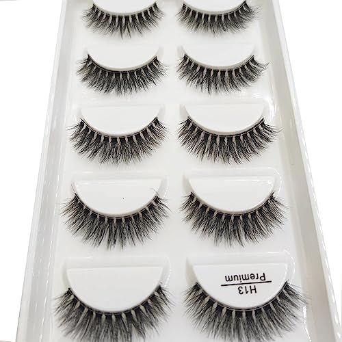 Cílios Postiços Modelo H13 Premium 5 pares