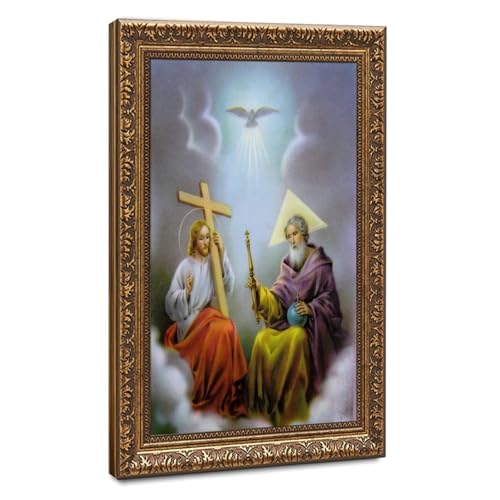 Affiches de la Sainte Trinité WCYB cadeau religieux idéal pour baptême et communion sur toile