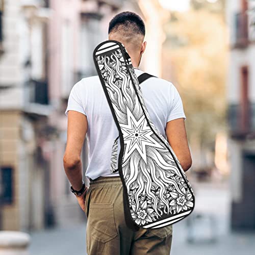 Housse pour ukulélé effet bois sculpté avec motif floral étoile de 10 mm d’épaisseur rembourrage éponge 53,3 cm sac de… - Les Beatles, Paul McCartney, John Lennon, RIngo Starr, George Harrison Housse pour ukulélé effet bois sculpté avec motif floral étoile de 10 mm d'épaisseur rembourrage éponge 53,3 cm sac de… – Image 6