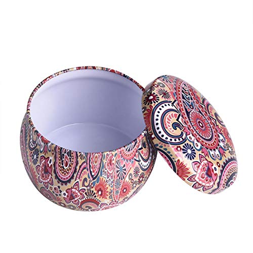 EBTOOLS Latas de Metal de Hojalata Vacías, Cajas de Almacenamiento Selladas, Cajas de Almacenamiento de Joyas, Latas de… - Imagen 7