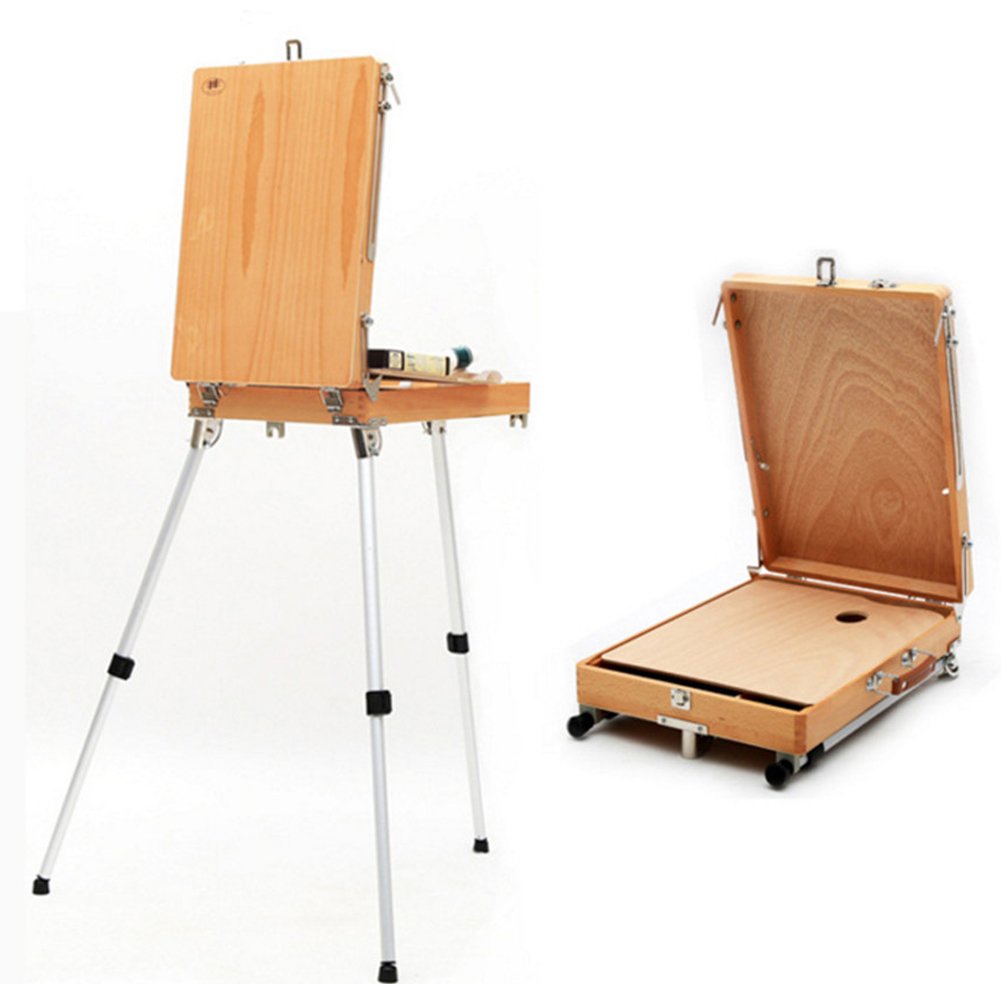 Amazon.co.jp: イーゼル 絵画ボックス 折りたたみ 画板 油絵 セット 