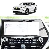 Screen Protector Film for 2020 2021 2022 Toyota Highlander 12.3In Platinum Navigator Display Anti-Explosion Tempered Glass 9H Hardness Anti Glare & Scratch HD Clear Touch Screen Protector Foils