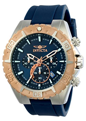 Invicta Aviator Edelstahl Herren Quarzuhrwerk - 49mm