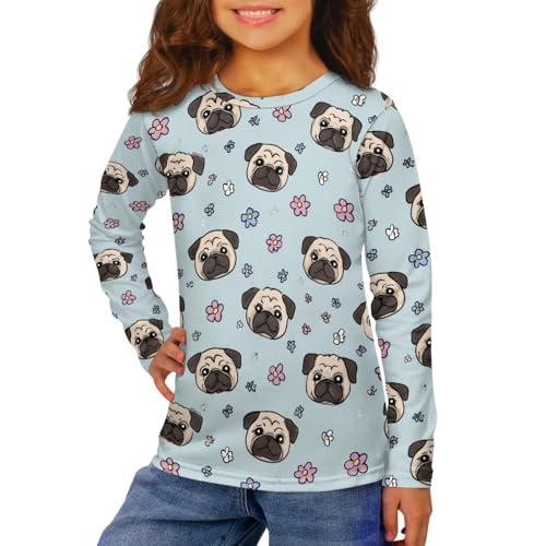 Image of Uourmeti Teens Girls Long Sleeve T Shirts Fall Outfits Boys Active Sportswear Running Tops