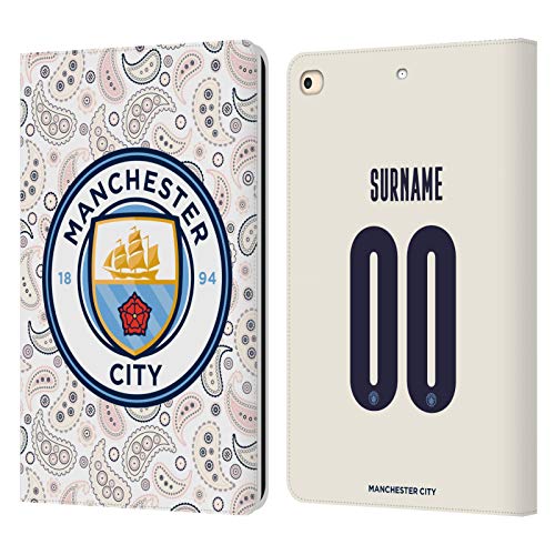 Étui portefeuille iPad 9.7 cuir Manchester City personnalisé avec kit badge Third 2020/21
