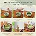 ZentButCool Matcha Set Includes Ceramic Matcha Bowl, Bamboo Whisk (Chasen), Scoop, Stainless Steel Matcha Sifter, And Whisk Holder (Red)