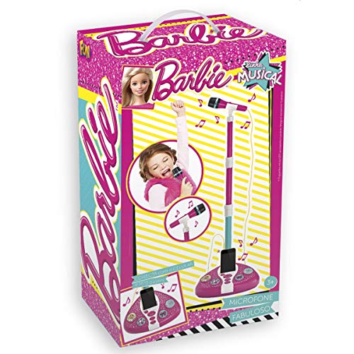 Microfone Fabuloso com Cão MP3 Player Barbie Rosa