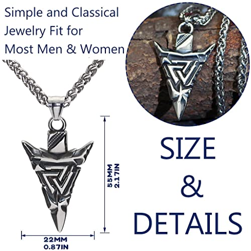 Bijoux vikings hommes bague collier valknut ne noircit pas style unique - 5