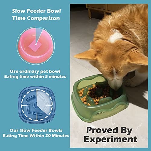 Caishow Slow Feeder Dog Bowl Slow Feeder Eating Slows Down Food Bowl For Small Medium Large Breed Dogs Aids In Proper Digestion Pet Bowl Slow Healthy #TOP5
