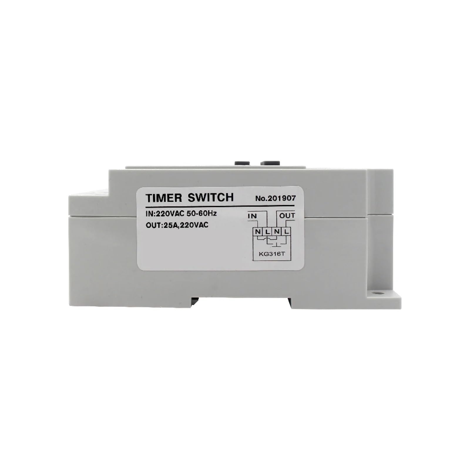 Interruttore Timer Digitale programmabile settimanale 220v for Controllo orario Esterno e Interno