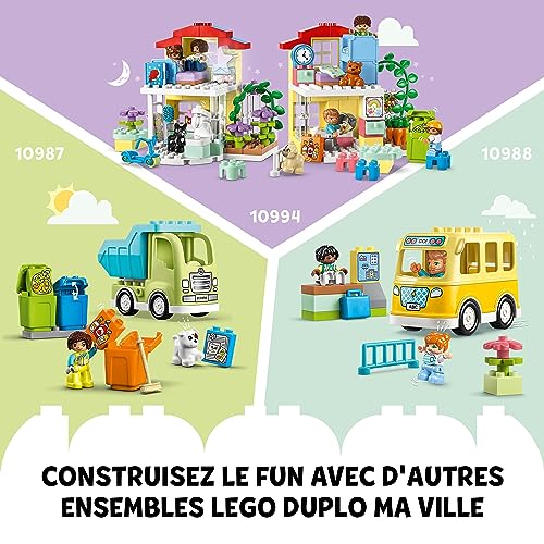 LEGO 10991 Duplo L’Aire de Jeux des Enfants, Jouet de Construction pour Enfants Dès 2 Ans avec Baleines et Fusées, pour Aider à Apprendre Les Lettres, Les Chiffres et Les Couleurs avec des Briques