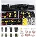 Junzheng 352 Pièces Imperméable à l'eau Connecteur Kit, Terminal Électriques de Voiture Étanche à 1/2/3/4 Broches,pour Moto,Scooter, Voiture