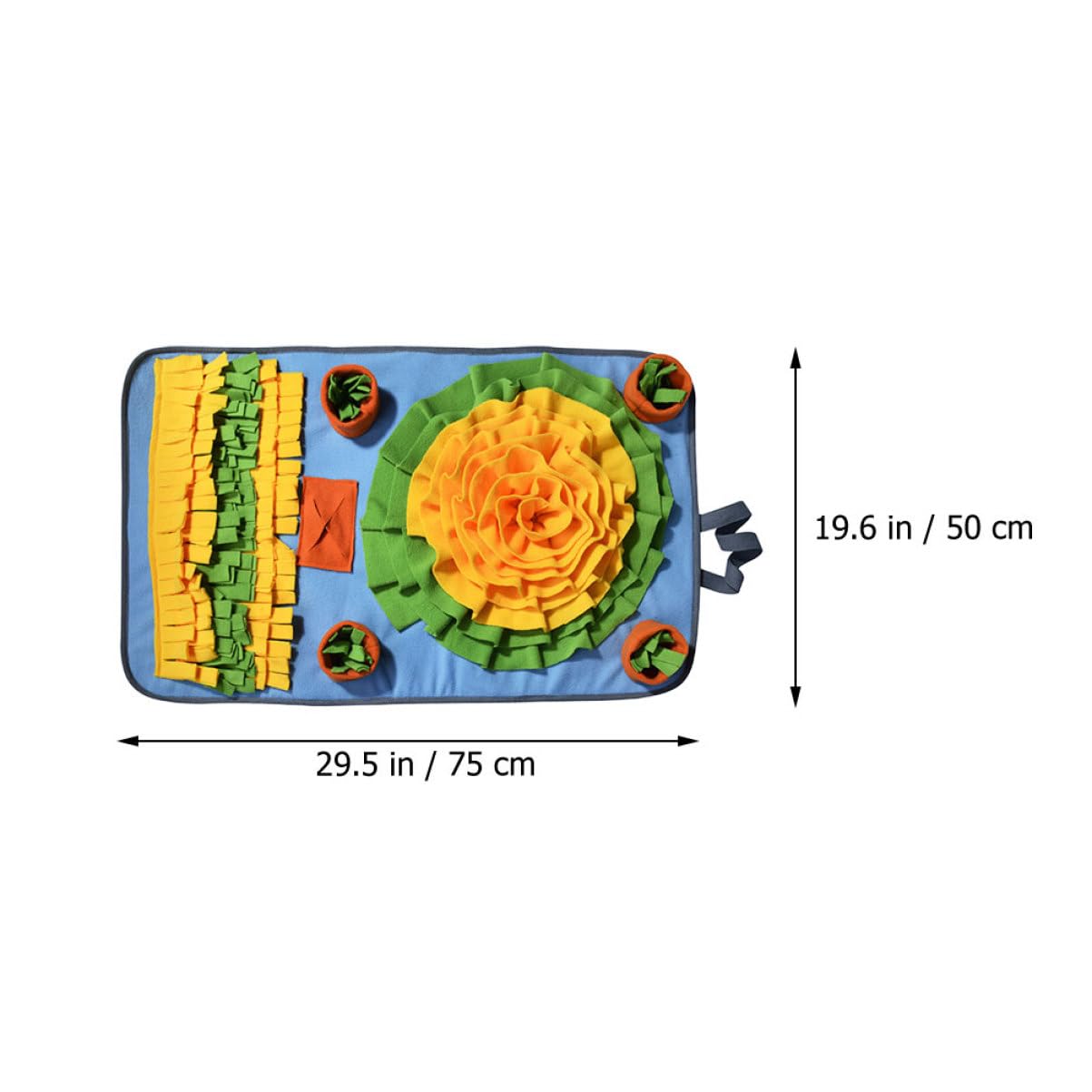 SUPVOX Pet Training Mat Adorable Feeding Mat Interactive Cat Toys -Slip Bottom Machine Washable
