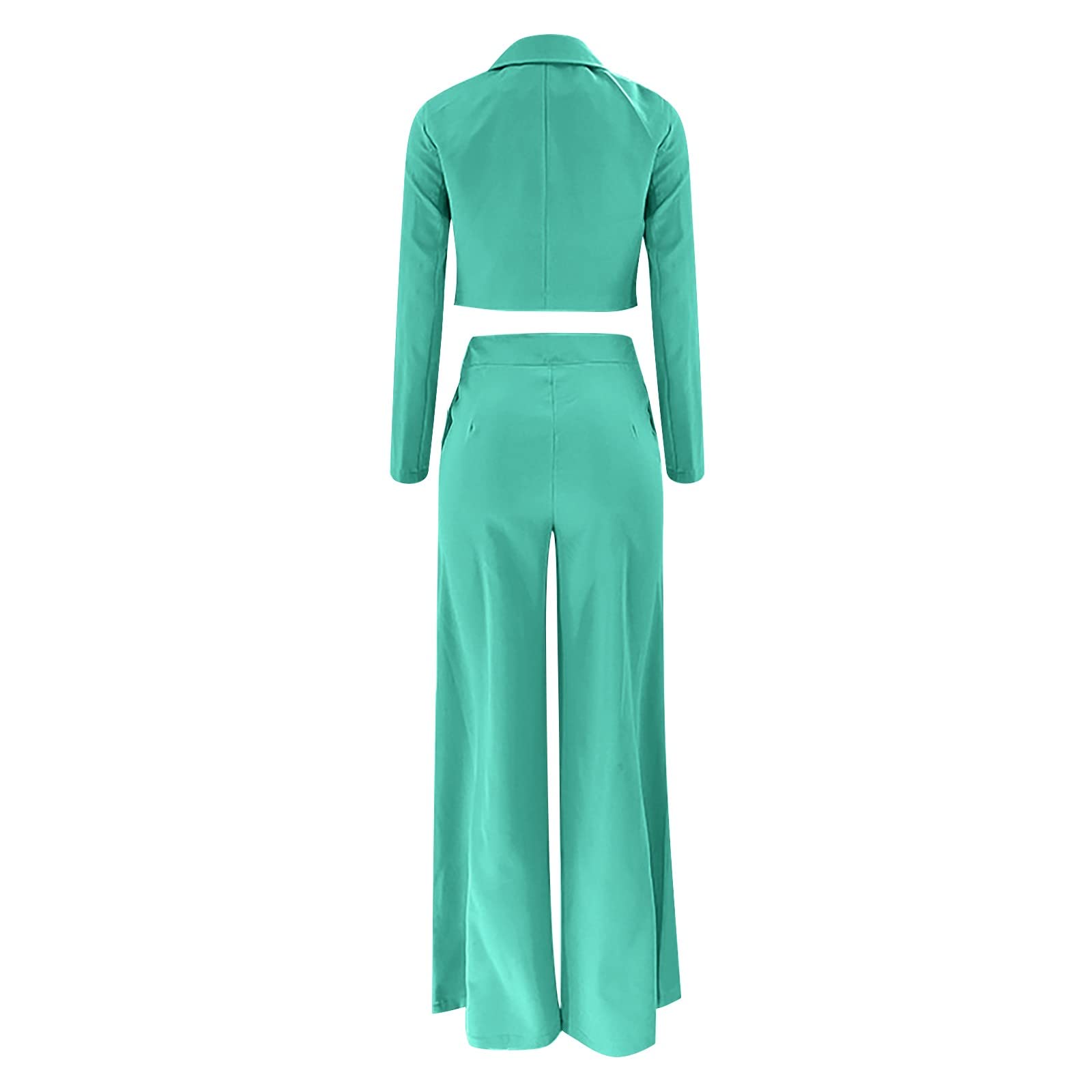 Jogginganzug Damen Winter Kleidung Damen für, kurze Anzugjacke, Hose mit weitem Bein, 2-teiliger Anzug, Streetwear, Loungewear Kleidung Taufe