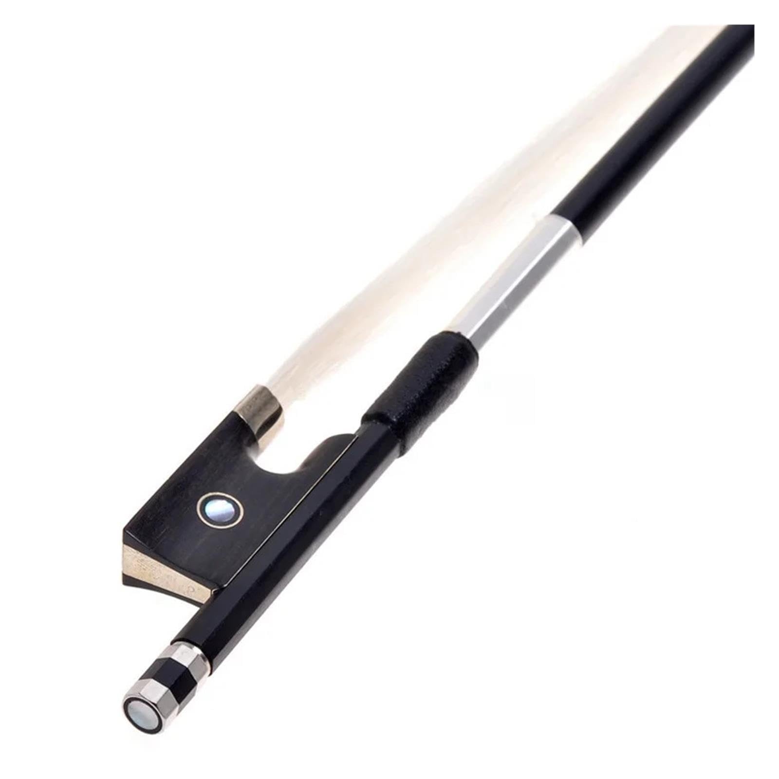 Archet de violon en fibre de carbone noir 4/4-1/8 hausse en ébène