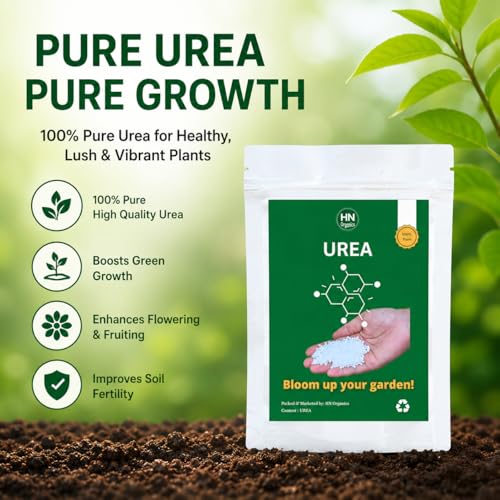 Image of Plant Food Collection| Plant Fertilizer | Compost | Manure For Garden | Home | Office Plants (Urea | 100gm)