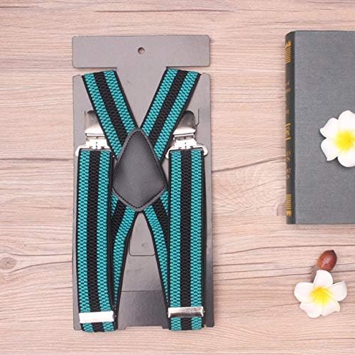 ADRFB Bretelle Elastiche Regolabili per Uomo 4 cm Pantaloni da Snowboard per  Sci Bretelle 4 Clip X-Back Modello stereoscopico Lago Blu-Nero di Alta  qualità : Amazon.it: Sport e tempo libero