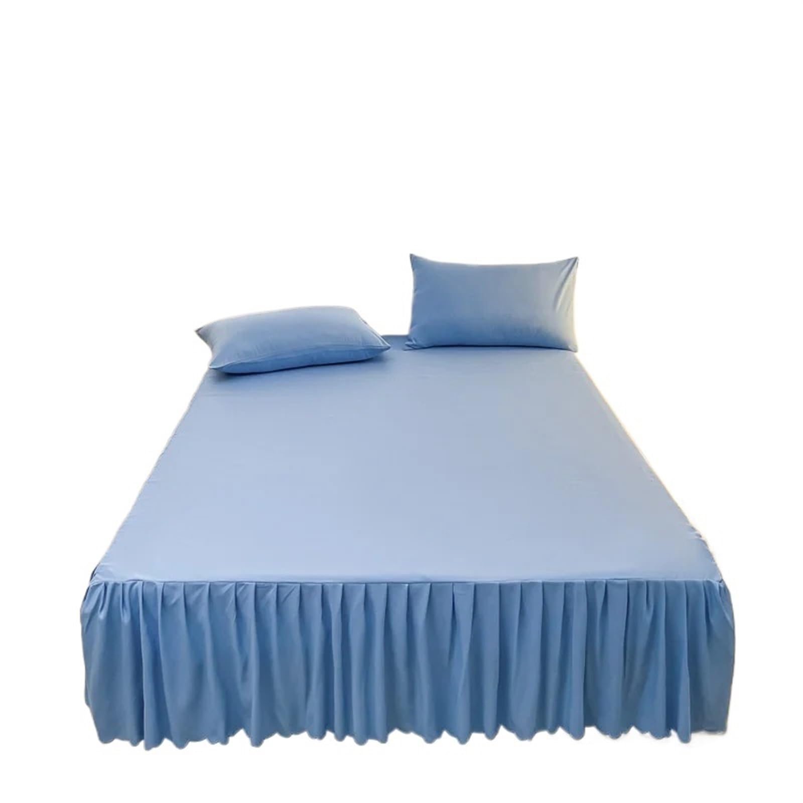 EJvkrbtx Ruffle Wrap Bedspread Bed Skirt Set With Pillowcase 3pcs Multiple Sizes(8,120x200cmx30cm 3pcs)
