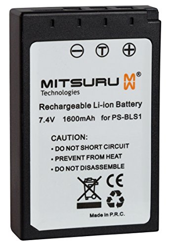 Mitsuru® 1600mAh batería para Olympus PS-BLS1 PSBLS1 recambio para Olympus E-400 E-410 E-420 E-450 E-620 E-P1 E-P2 E-PL1