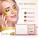 Lovoir 24k Gold Eye Mask (15 Pairs), Under Eye Patches for Puffy Eyes, Dark Circles Under Eye Treatment For Women, Eye Masks For Dark Circles and Puffiness, under eye mask gel eye pads