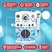 Singing Machine Portable Karaoke Machine for Adults & Kids with Wired Microphone, White - Built-In Speaker, Bluetooth with LED Disco Lights - Karaoke System with CD+G Player & USB Connectivity