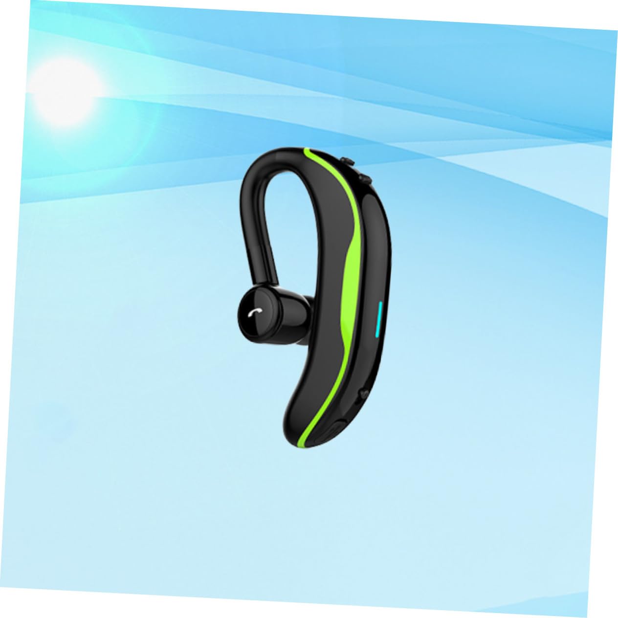 KOMBIUDA Auricolari Wireless Impermeabili Gancio Sportivi, Cuffia Singola Leggera 12g, Compatibili Smartphone per Attività All'aperto e Uso Quotidiano Grigio