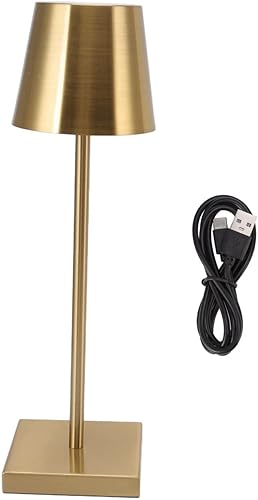 Haofy Lámpara de mesa LED inalámbrica, lámpara de escritorio táctil, moderna, simple, recargable, de alto brillo, regulable, interruptor táctil, luz