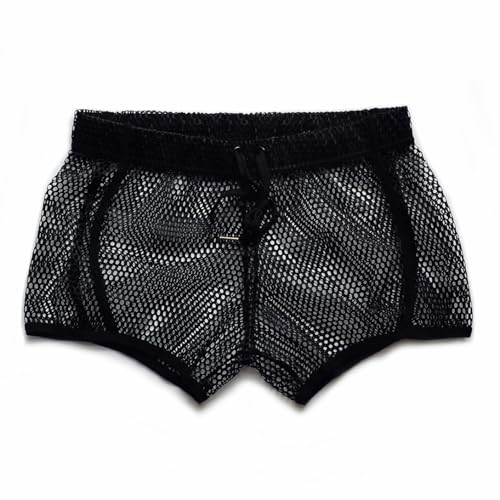 Mens Mesh Shorts Sexy Boxers See Through Boxers for Men4